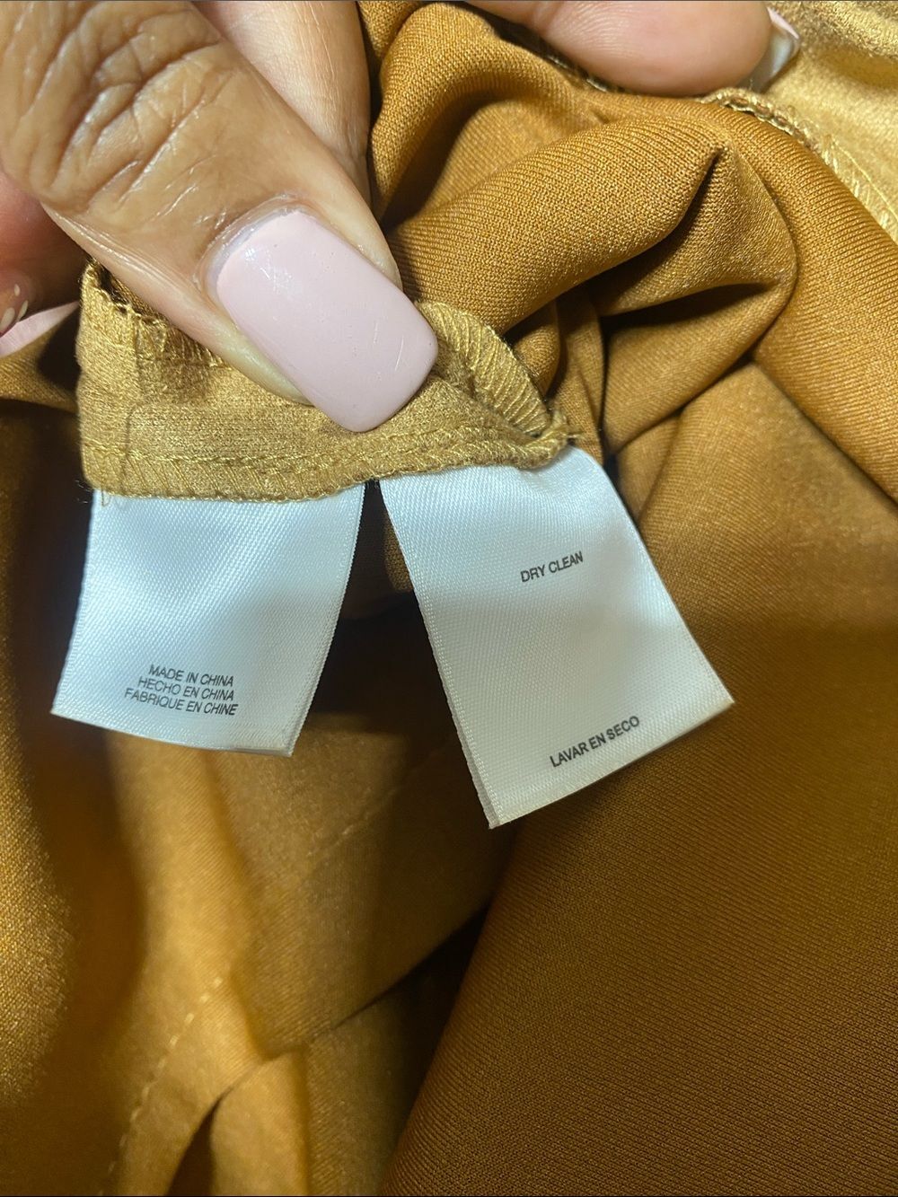 Anne Klein Dress Womens 14 Camel Faux Suede Sheath Midi Career NWT Stretch - Picture 9 of 12